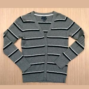 Tommy Hilfiger Striped Button Down Sweater sz M